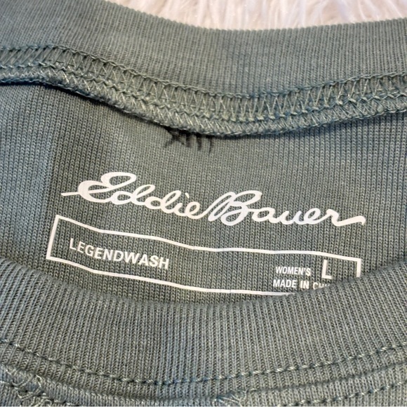 Eddie Bauer legend wash Crew Sweatshirt - LEAF P
MINRALGRN NWT Lg - Picture 3 of 10